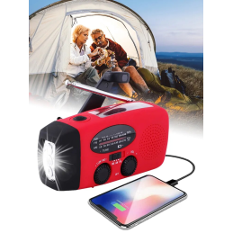 SolarBaby Håndsving Radio FM AM radio 2000mAh