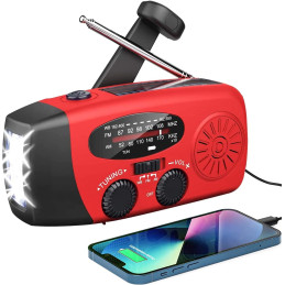 SolarBaby Håndsving Radio FM AM radio 2000mAh
