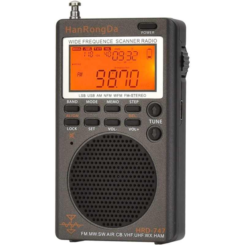 HanRongDa HRD-747 (ssb/am/fm - sw/cb/air/vhf/uhf) HanRongDa HRD-747 (ssb/am/fm - sw/cb/air/vhf/uhf)
