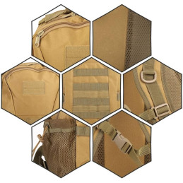 Tactical Military Backpack 35L - Mud