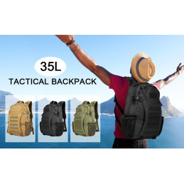 Tactical Military Backpack 35L - Black