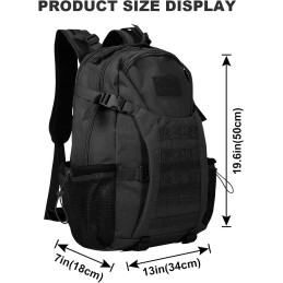 Tactical Military Backpack 35L - Black