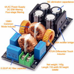 20A Power Filter EMI Module Audio Amplifier HF Filter Board