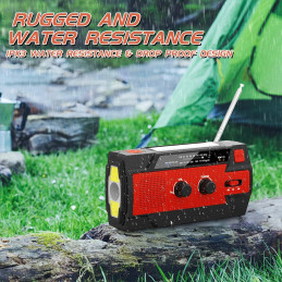 4000maH, AM/FM bærbar USB nødradio