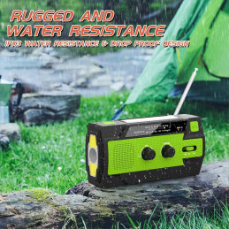 4000maH, AM/FM bærbar USB nødradio