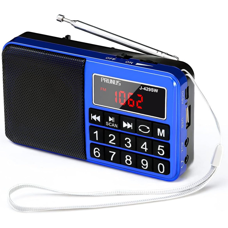 PRUNUS J-429SW bærbar radio lille FM/AM(MW)/SW PRUNUS J-429SW bærbar radio lille FM/AM(MW)/SW