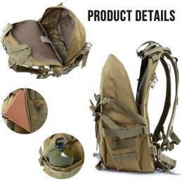 Tactical Military Backpack 25L - Mud