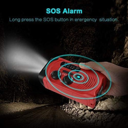 Solar Håndsving Radio FM/AM radio 2000mAh