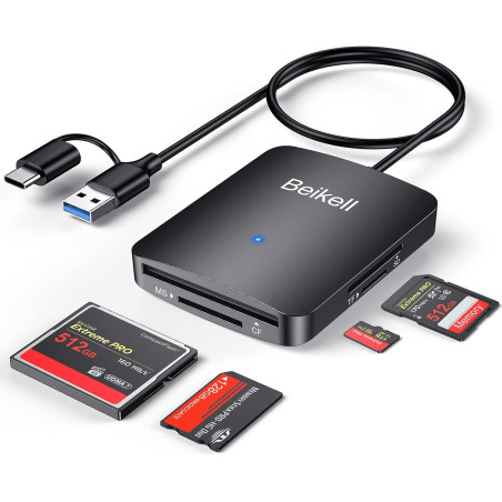 Beikell SD cardreader, 4 i 1