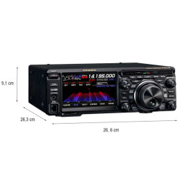 We are pleased to introduce the Yaesu FT-710 AESS, a new compact HF/50MHz 100W SDR Transceiver, including the SP-40 external spe