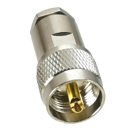 PL259 SO239 UHF 10mm Han til lodning