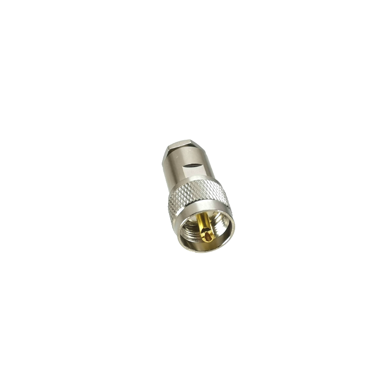PL259 SO239 UHF 10mm Han til lodning PL259 SO239 UHF 10mm Han til lodning