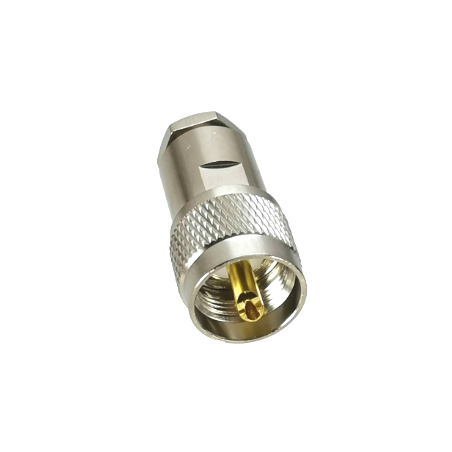 PL259 SO239 UHF 10mm Han til lodning