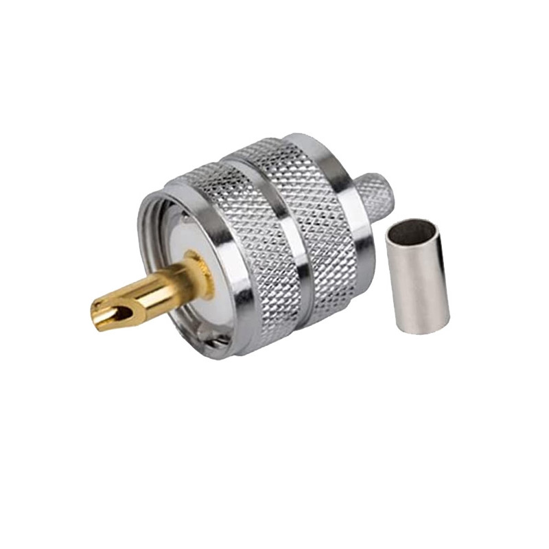 PL259 SO239 UHF Han crimp 6mm PL259 SO239 UHF Han crimp 6mm