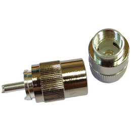 PL259 SO239 UHF Han til lodning 10mm