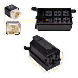 6-relay/fusebox 12V/40A