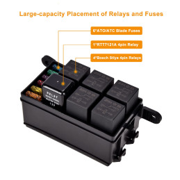 6-relay/fusebox 12V/40A