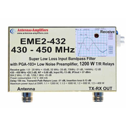 430-450MHz 1200W Low Noise Preamplifier