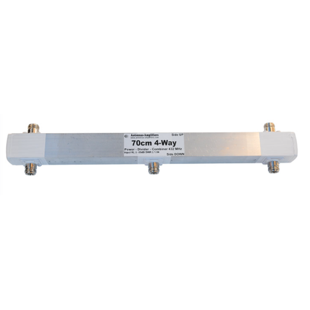 23 cm 4 Way Power Divider – 1296 MHz 0.5 wl